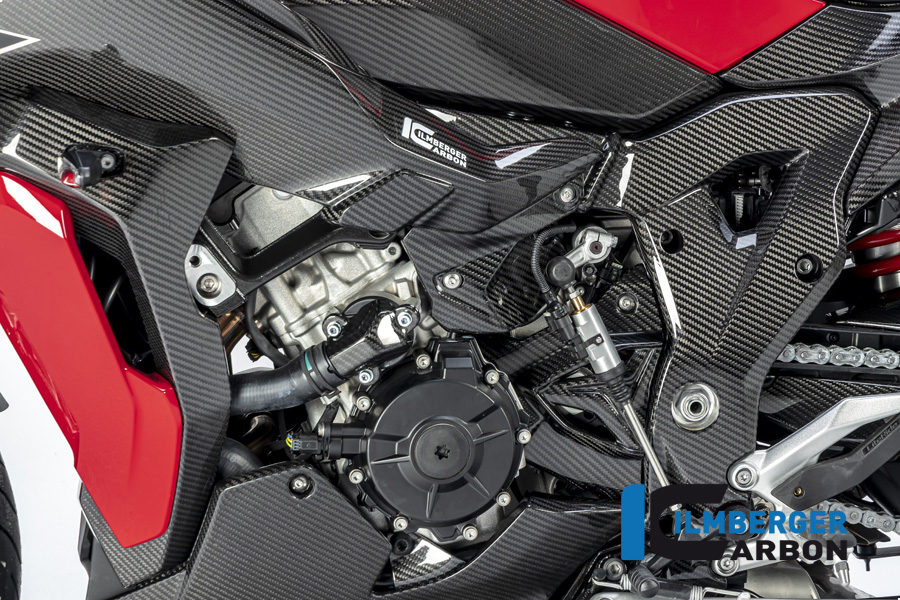 Ilmberger Carbon Rahmenabdeckung links, glänzend, BMW S1000XR 2020- M1000XR 2024-