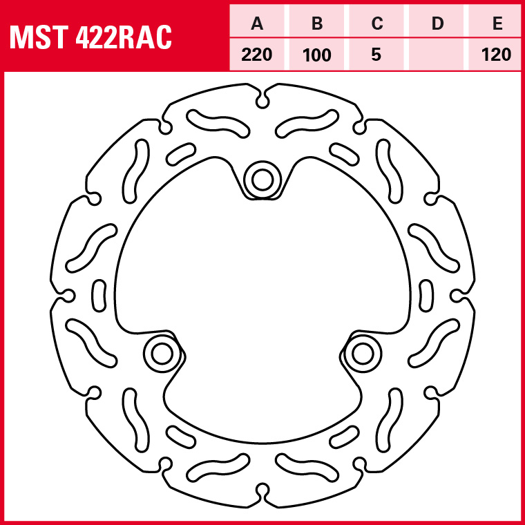 TRW Bremsscheibe Sportiv starr MST422RAC