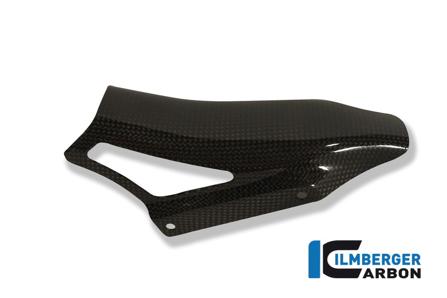 Ilmberger Carbon Riemenabdeckung auf der Schwinge, Carbon