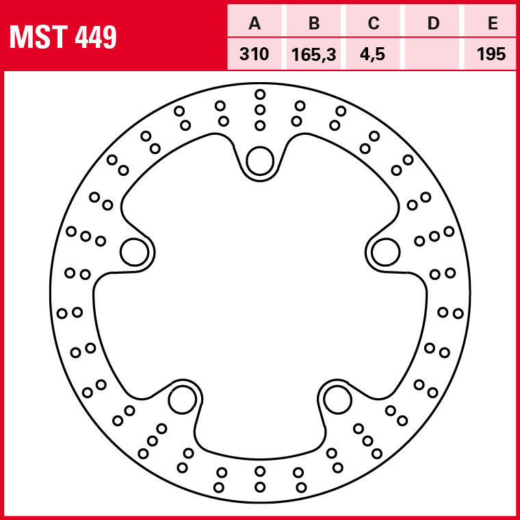 TRW Bremsscheibe Allround starr MST449