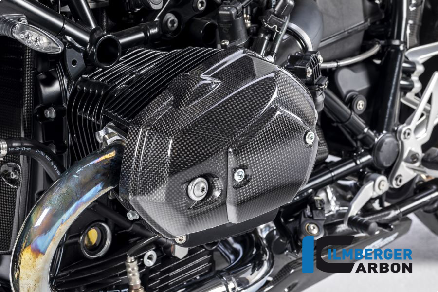 Ilmberger Carbon Ventildeckel links, glänzend, BMW R nineT 2014-2017, R nineT Racer, Scrambler, Urban GS 2016-