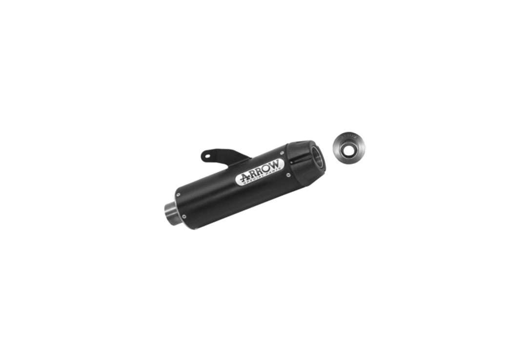 ARROW Auspuff DARK JET-RACE Edelstahl schwarz für Yamaha MT-07 / Tracer 700 2014-