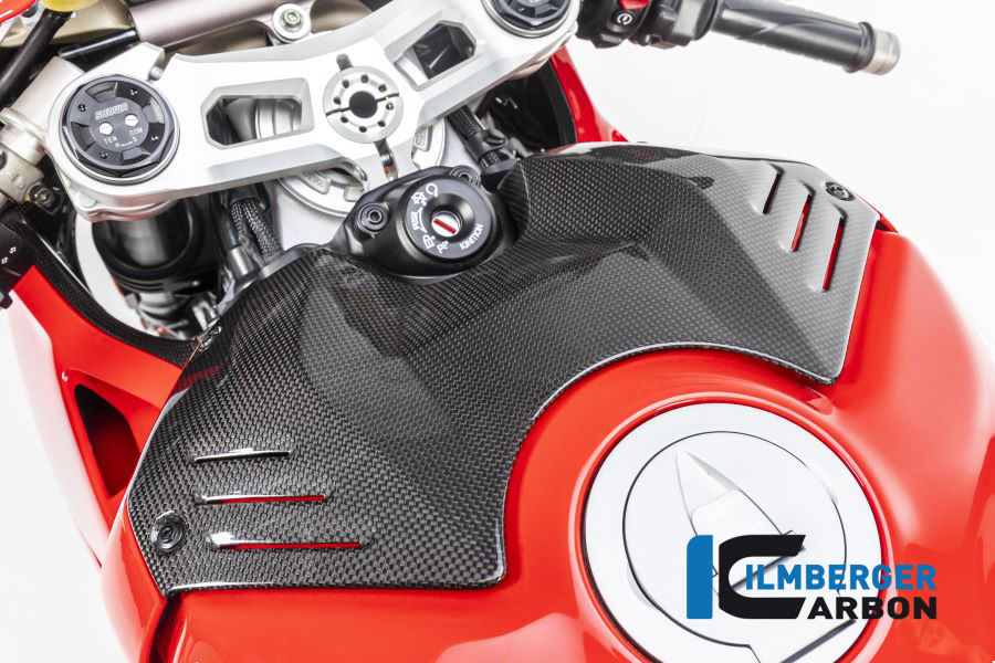 Ilmberger Carbon Abdeckung vorne am Tank glanz Panigale V4/V4S/V4R