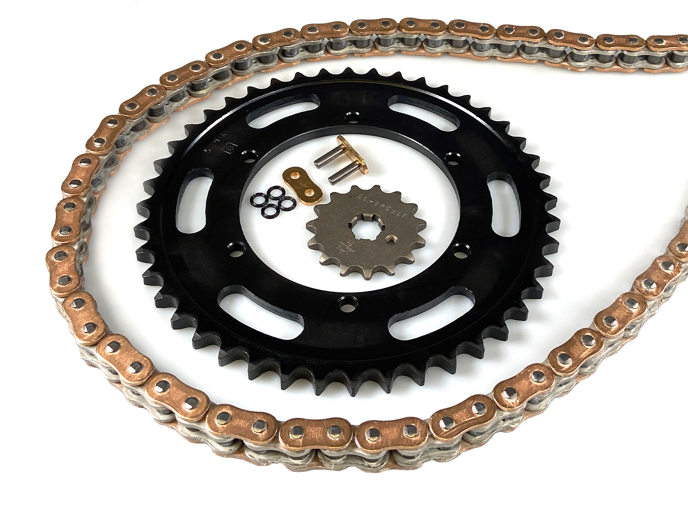 EK-Chain Kettensatz 530 ZVX-3 für Triumph Sprint Sports 900 Modelljahr 1993-1998 Farbe Gold