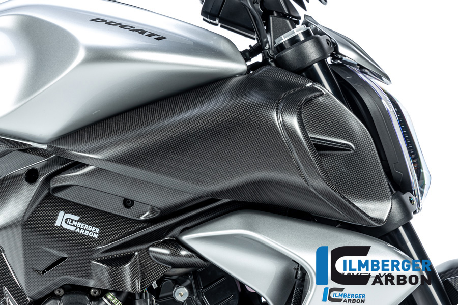 Ilmberger Carbon Luftkanaleinlassverkleidung rechts, matt, Ducati Diavel V4 , 2023-