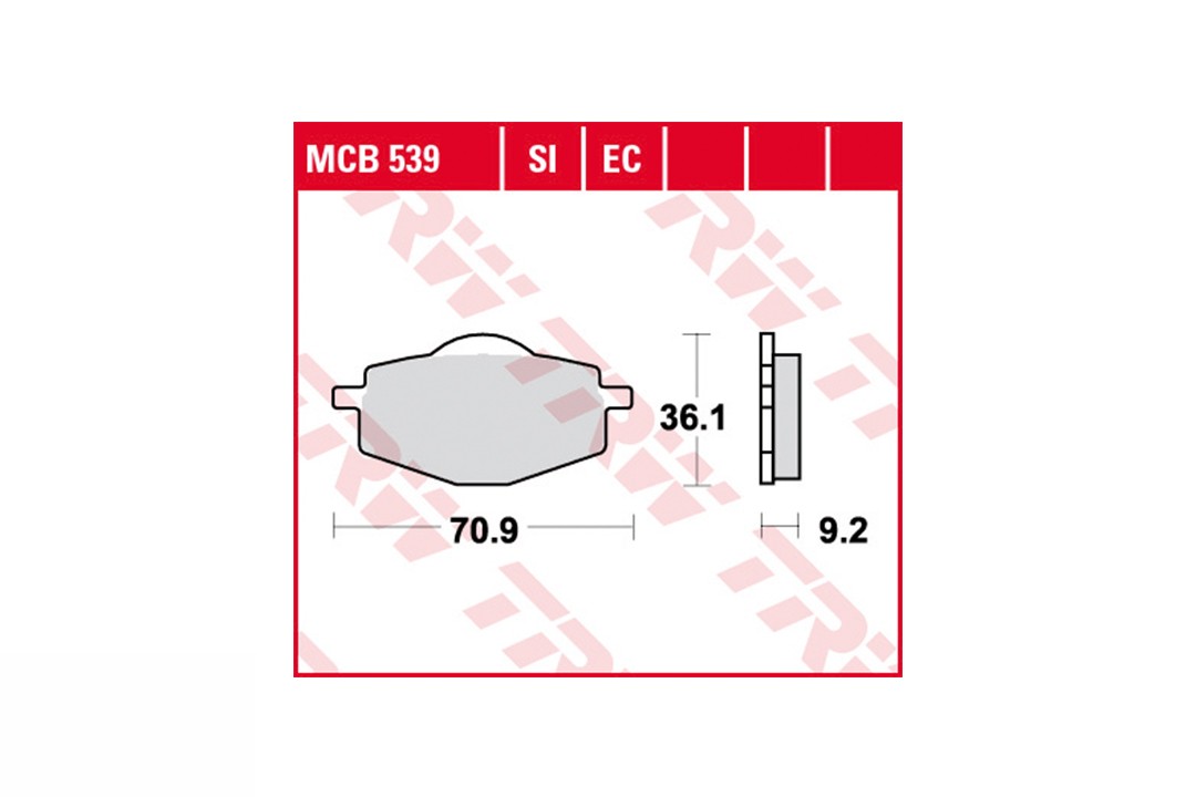 TRW Bremsbelagsatz MCB539EC