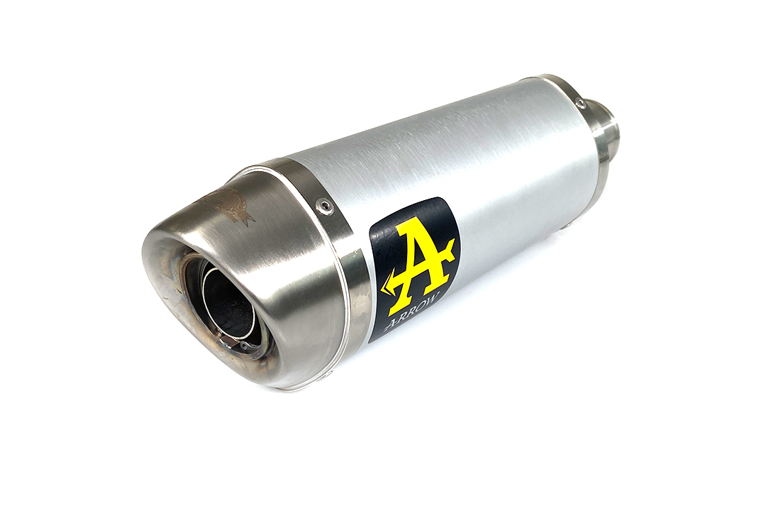 ARROW Auspuff THUNDER für Yamaha MT09 / Tracer 900 2013-, Aluminium mit Edelstahl Endkappe (Nur mit ARROW Krümmer)