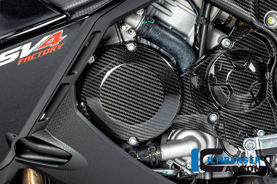 Ilmberger Carbon Lichtmaschinenabdeckung glanz für Aprilia RSV4 / Tuono V4 2021-