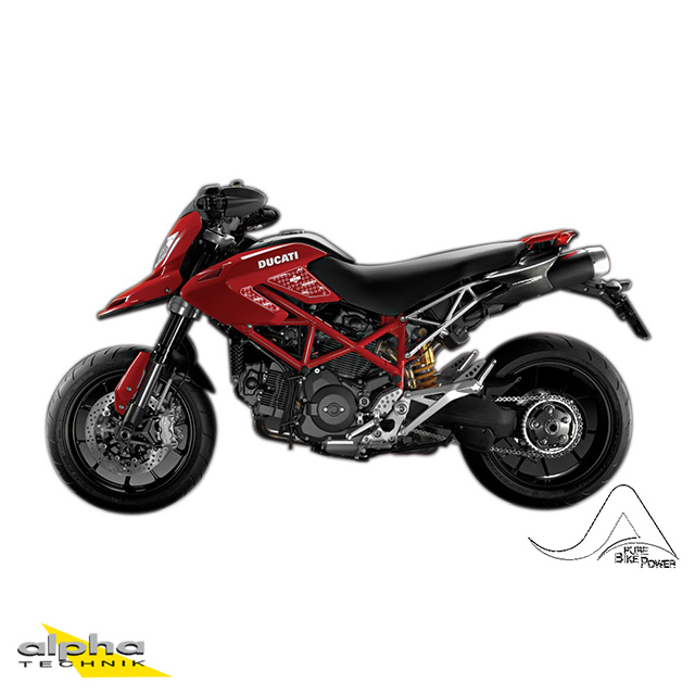 Stompgrip klar, Volcano, für Ducati Hypermotard 1100, 2007-2012