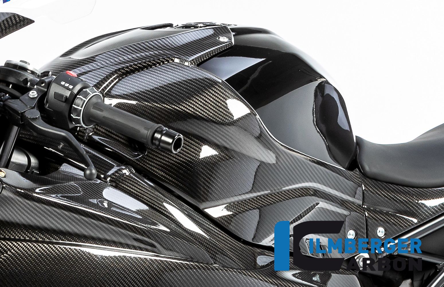 Ilmberger Carbon Tankabdeckung Racing, glänzend, BMW S1000RR 2019- , M1000RR 2021-