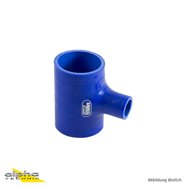 SAMCO SPORT Siliconschlauch Standard T-Stück blau Innendurchmesser 51 mm Ausfluß 25 mm