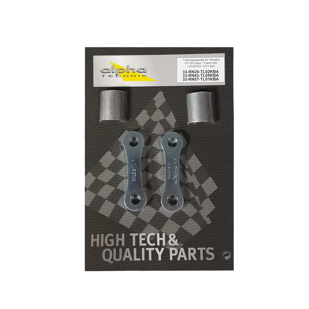 alpha Technik Tieferlegungssatz 30mm Yamaha MT09 Tracer; Typ RN29; Modelljahr 2015-