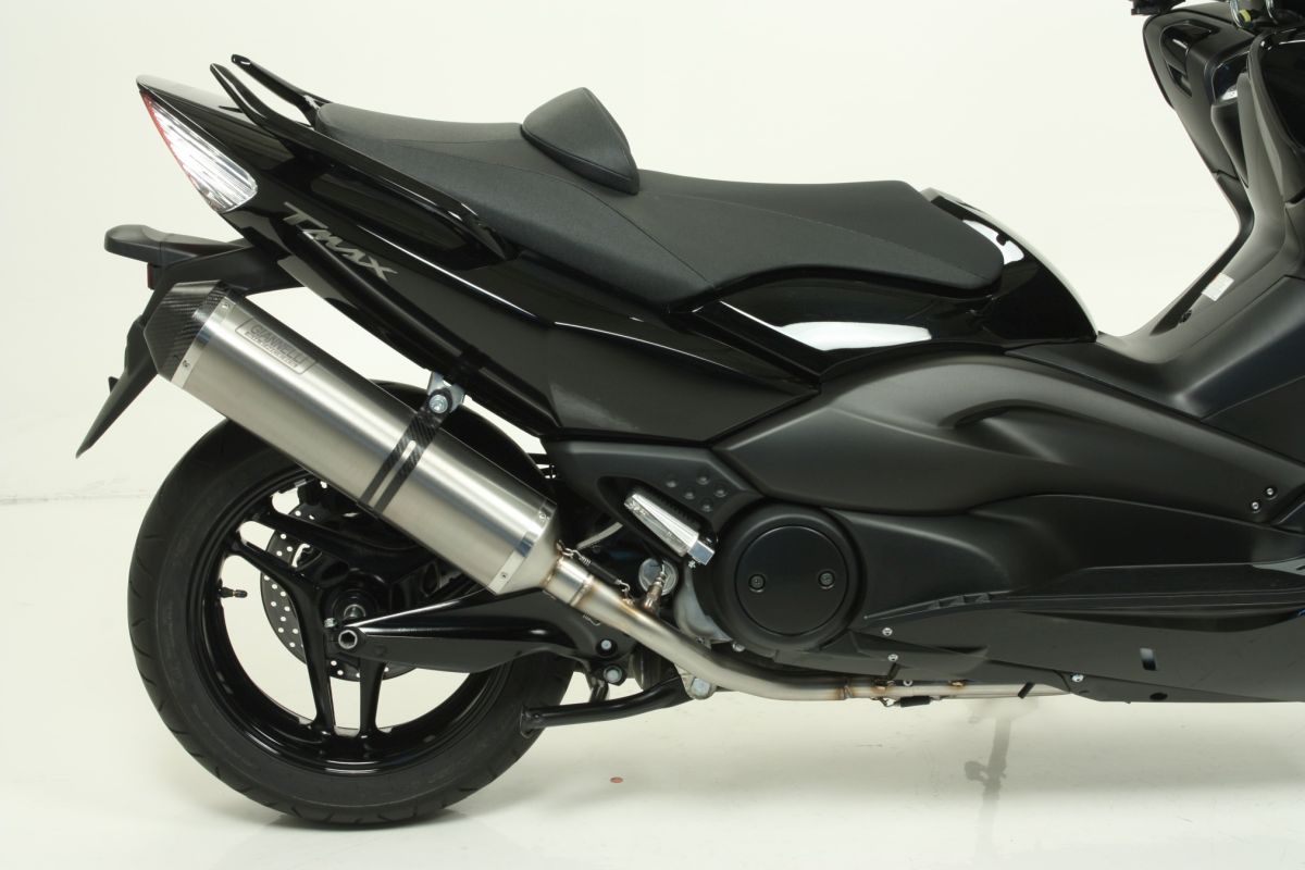 GIANNELLI Komplettanlage IPERSPORT für Yamaha T-Max 500, 2008-11, ohne Katalysator, Titan