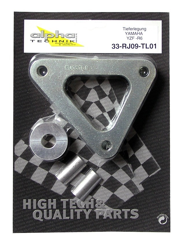 alpha Technik Tieferlegungssatz 33mm für Yamaha YZF600R6; Typ RJ09; Modelljahr 2004-2005