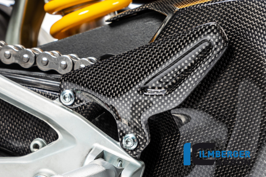 Ilmberger Carbon Fersenschützer links glanz Panigale V4/V4 S/V4 R