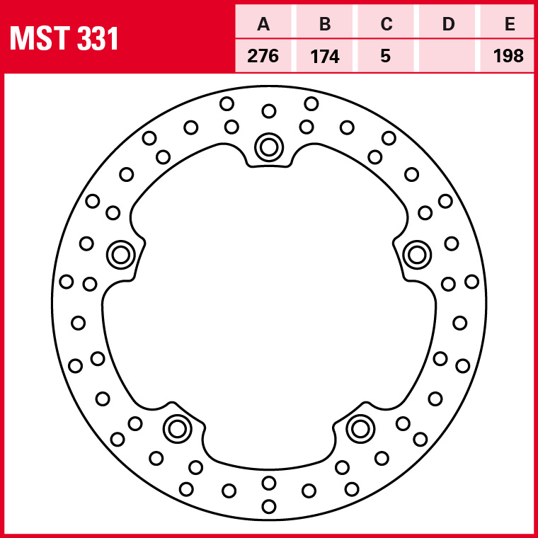 TRW Bremsscheibe Allround starr MST331
