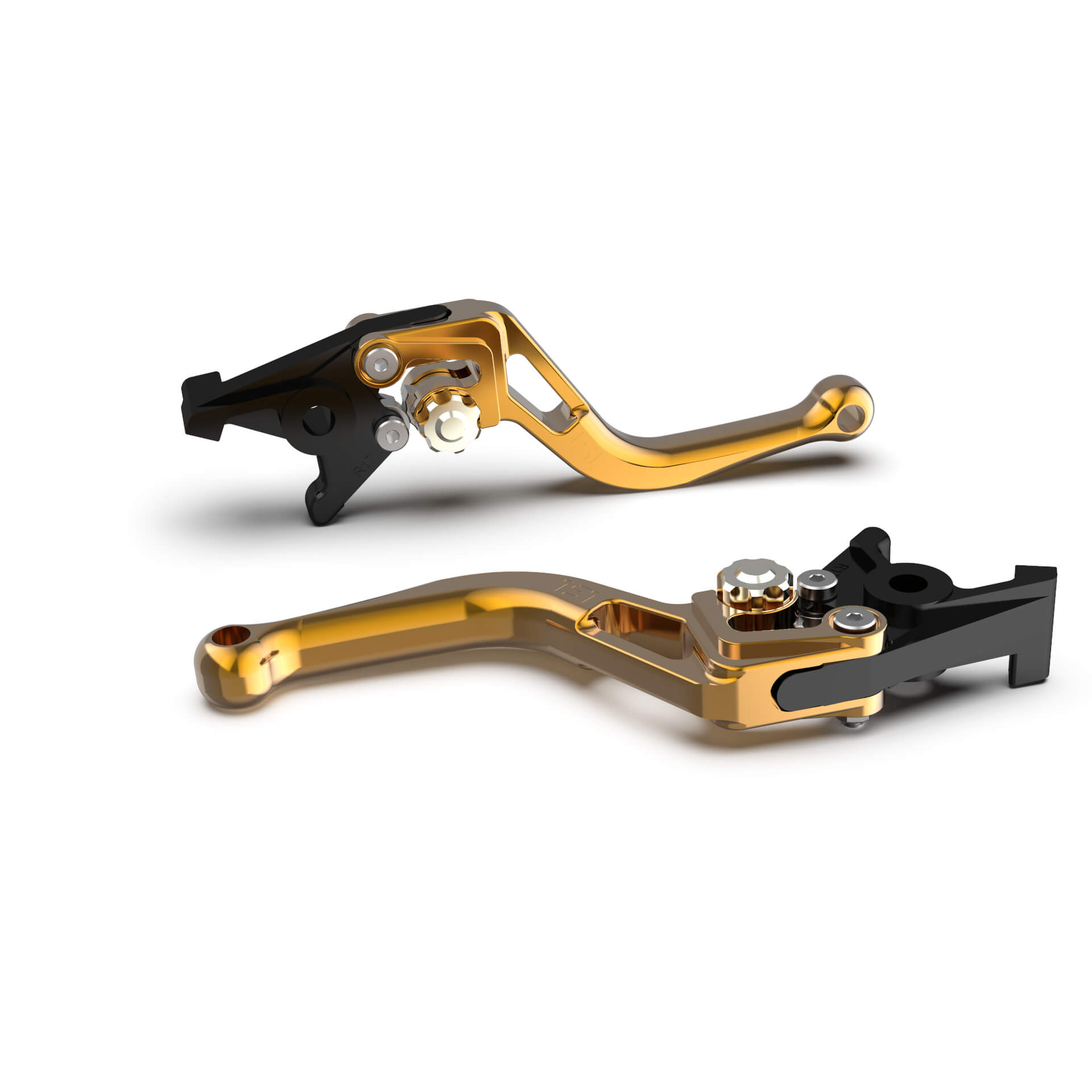 LSL Scooter Bremshebel Rechts BOW R81, kurz, gold/silber