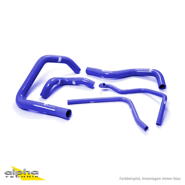SAMCO SPORT Siliconschlauch Kit blau für Kawasaki ZX6R ZX6R Modelljahr 1998-2002
