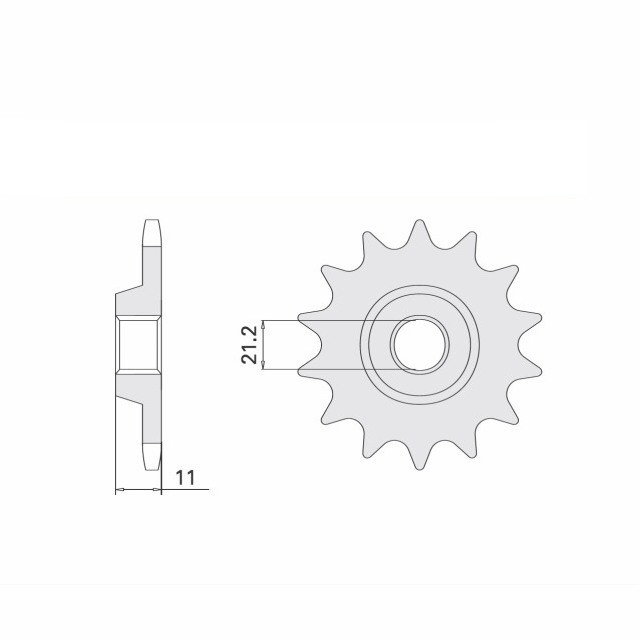 DID Kettensatz mit 520VX3 Kette, Farbe standard, für Husqvarna TE410, Modelljahr 1995-2000