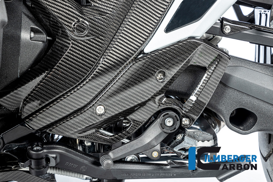 Ilmberger Carbon Fersenschutz links, glänzend, BMW R1300GS 2023-