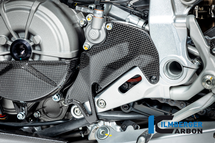 Ilmberger Carbon Ritzelabdeckung, glänzend, Ducati Streetfighter V2,  2022-