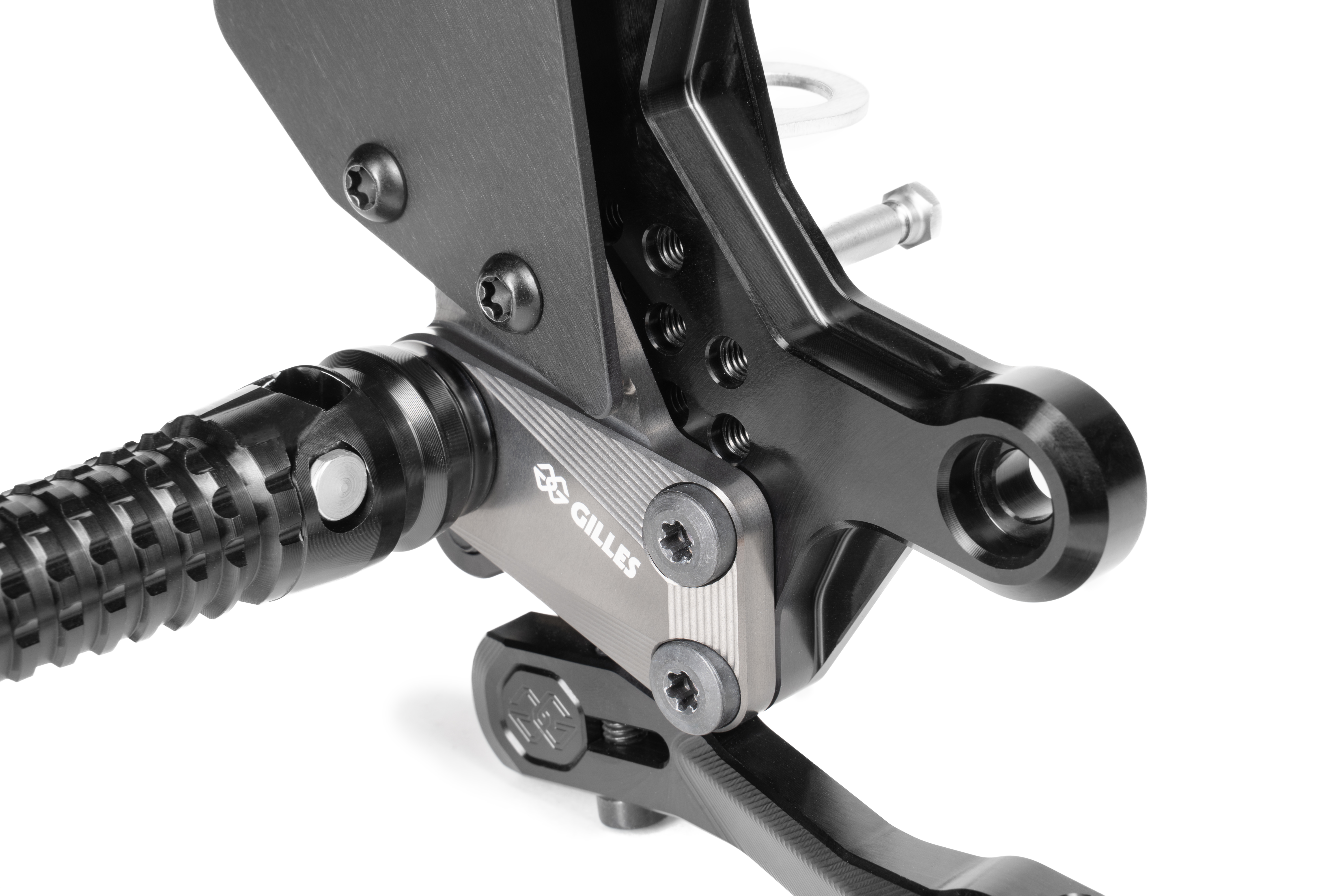 GILLES AS31GT3 Fußrastenanlage schwarz für Honda CB750 Hornet 2023- , CBR500R 2021-