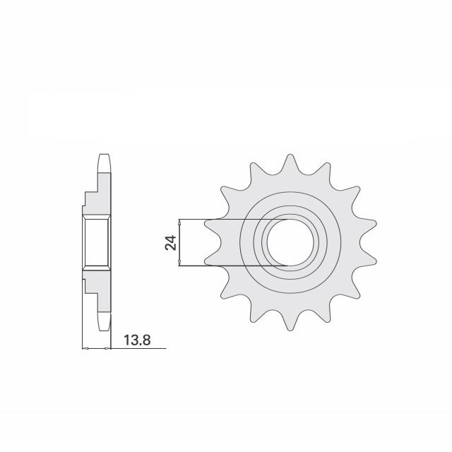 Ritzel, 17 Zähne, Teilung 530