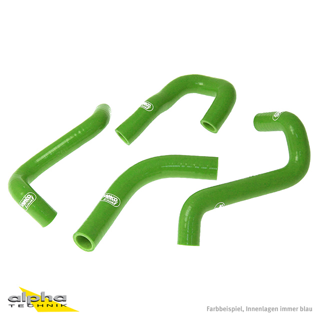 SAMCO SPORT Siliconschlauch Kit grün für Kawasaki GPZ500S Modelljahr 1987-2005