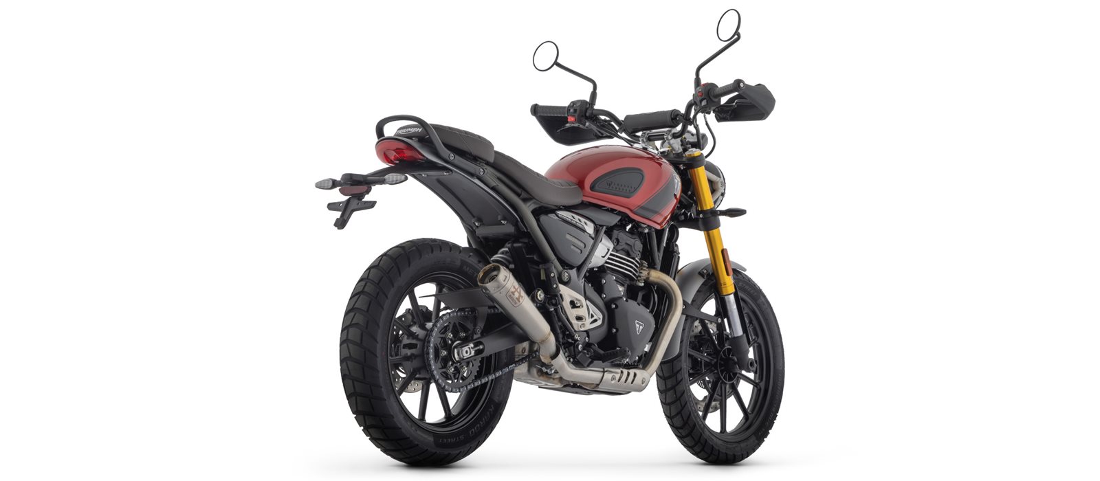 ARROW Auspuff PRO-RACE Edelstahl für Triumph Scrambler 400X, Speed 400, ab Modelljahr 2024-
