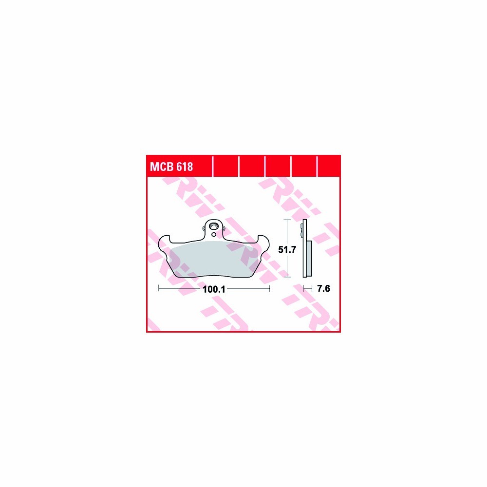 TRW Bremsbelagsatz Allround MCB618