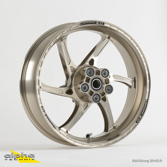 OZ Gass RS-A Aluminium Satz in titanfarben für Honda CBR1000RR Fireblade (mit ABS), 2009-2016