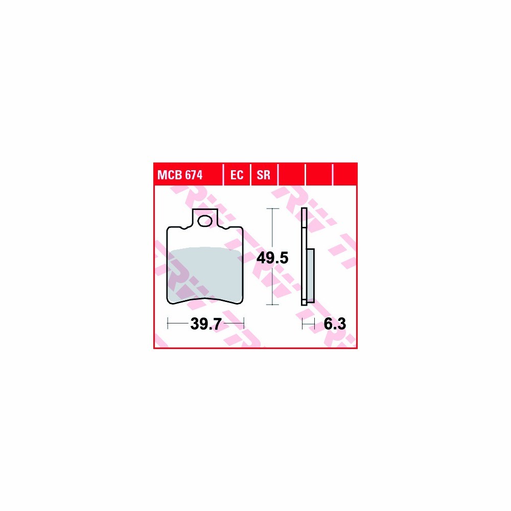 TRW Bremsbelagsatz Allround MCB674