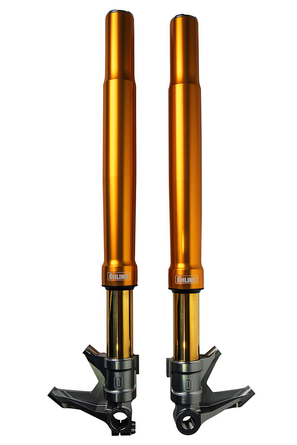 Öhlins Upside Down Gabel Road & Track Gold FGRT 308 für Harley Davidson CVO Road Glide FLTRXSE, FLTRXSTSE, Street Glide FLHXSE 2023-