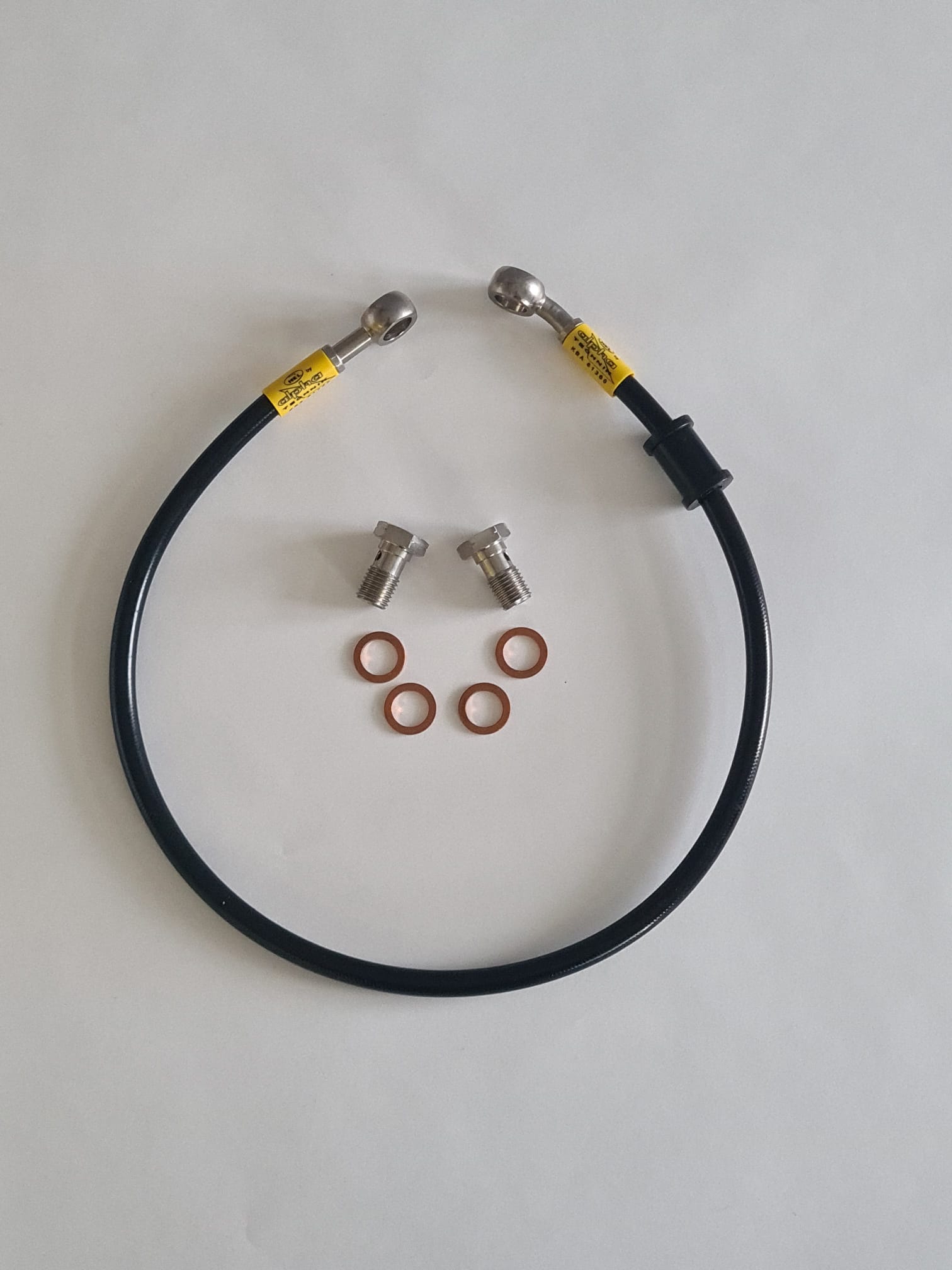 HEL Stahlflexleitung hinten Verlegeart OEM für Suzuki GSR600 2006 - 2010, Edelstahl