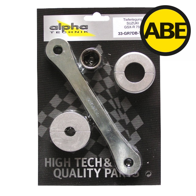 alpha Technik Tieferlegungssatz 35mm für Suzuki GSXR750, Typ GR7DB, ab Modelljahr 1996-
