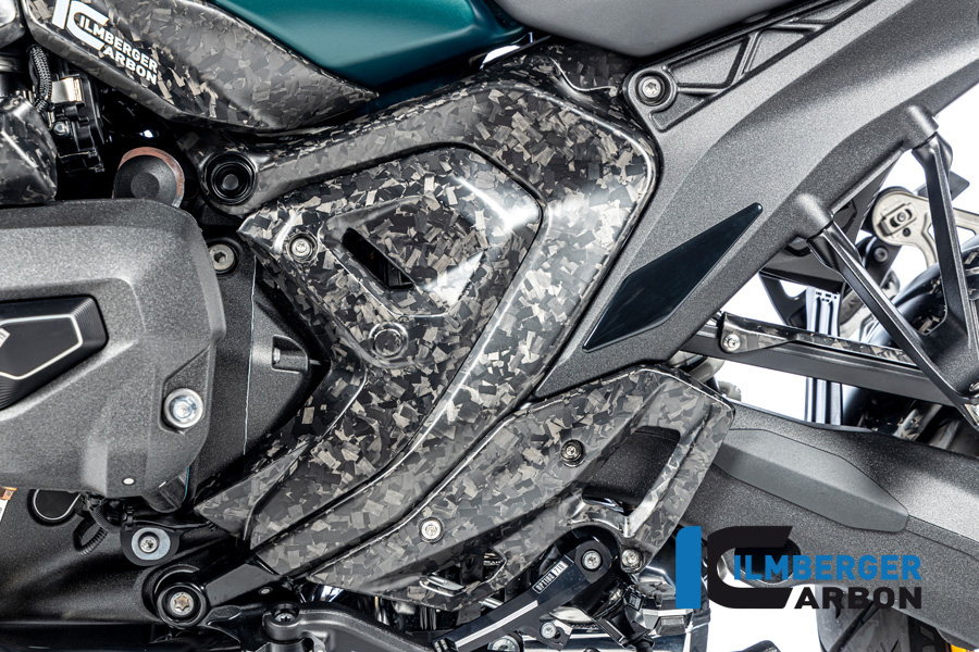 Ilmberger Carbon Rahmenabdeckung rechts, Black Diamond Carbon, matt, BMW R1300GS 2023-