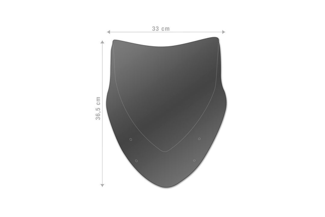 Barracuda Windschild Aerosport Plexiglas für Kawasaki Z750 2007 - 2014 / Z750R 2011-2015