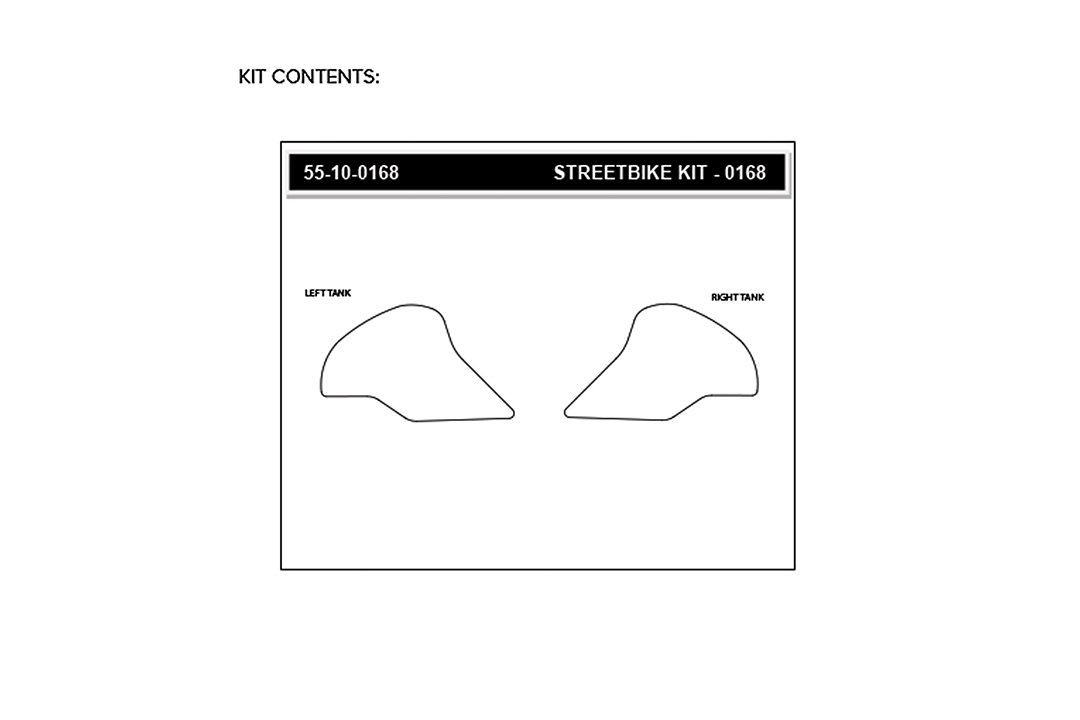 Stompgrip Tank Pad klar, Volcano, für Yamaha Tracer 900 (GT), 2019-2020