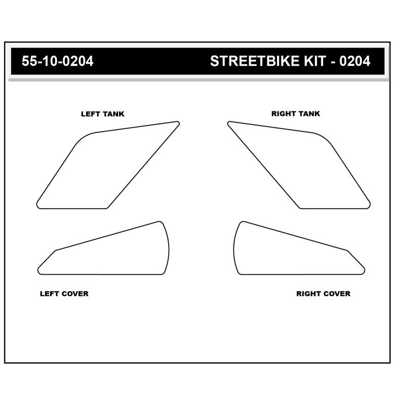 Stompgrip Tank Pad schwarz, Volcano, für Kawasaki, ZX-4R(R) Ninja 2023-2026