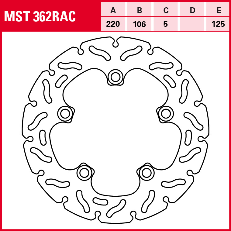 TRW Bremsscheibe Sportiv starr MST362RAC