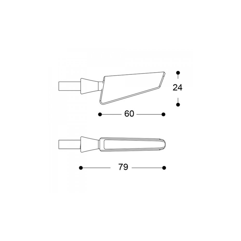 Barracuda sequentieller Blinker SQ-LED B-LUX blau