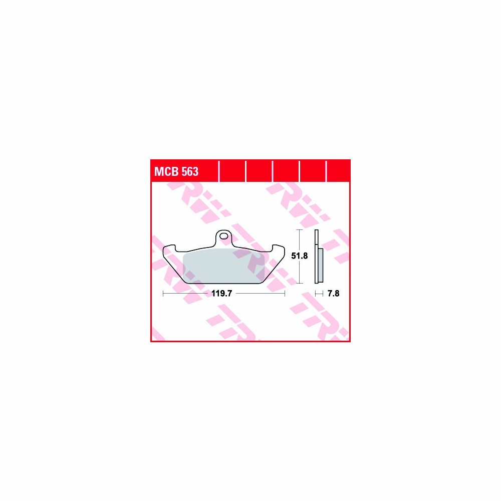 TRW Bremsbelagsatz Allround MCB563