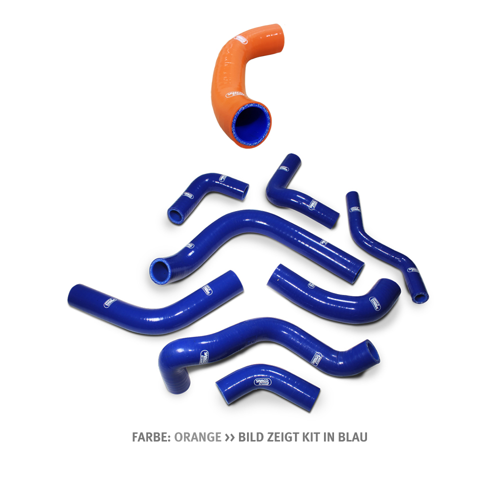 SAMCO SPORT Siliconschlauch Kit orange für Duacti 996R Testastretta 998R Testastretta Modelljahr 2001-2002