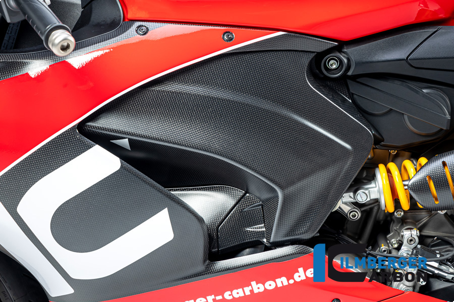 Ilmberger Carbon Abdeckung unterm Rahmen links, matt, Ducati Panigale V2 2020-