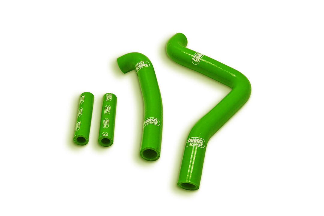 Siliconschlauch Kit grün Kawasaki KX125 Modelljahr 1999-2002