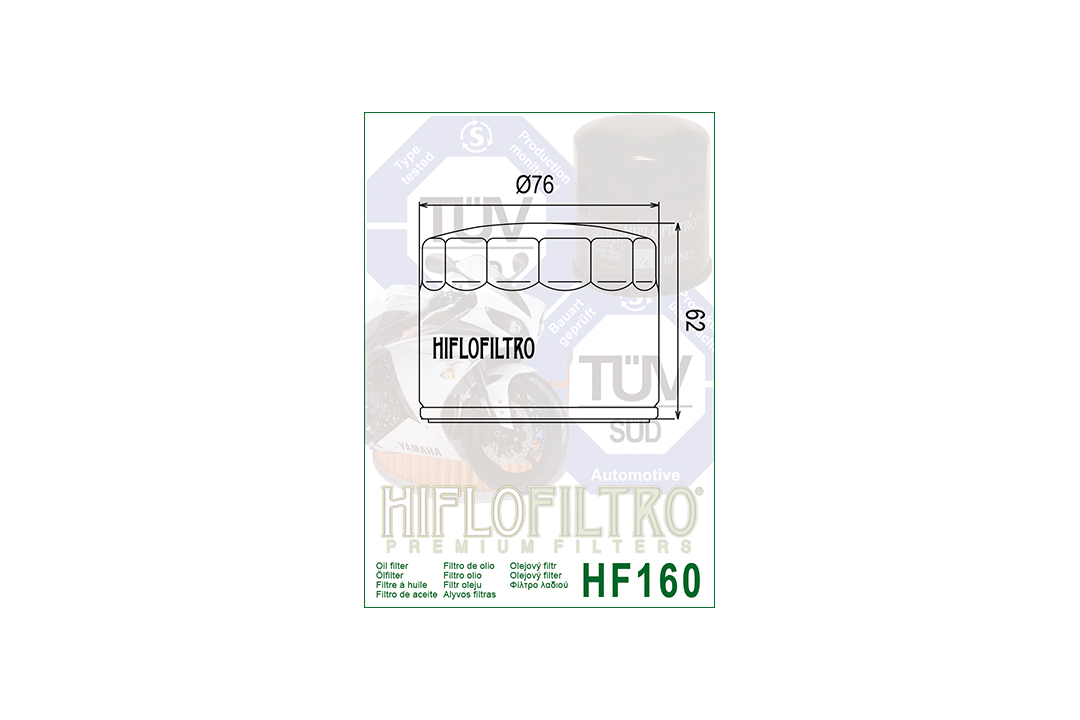 HIFLO Ölfilter HF160 für diverse BMW / Bimota / Husqvarna Modelle