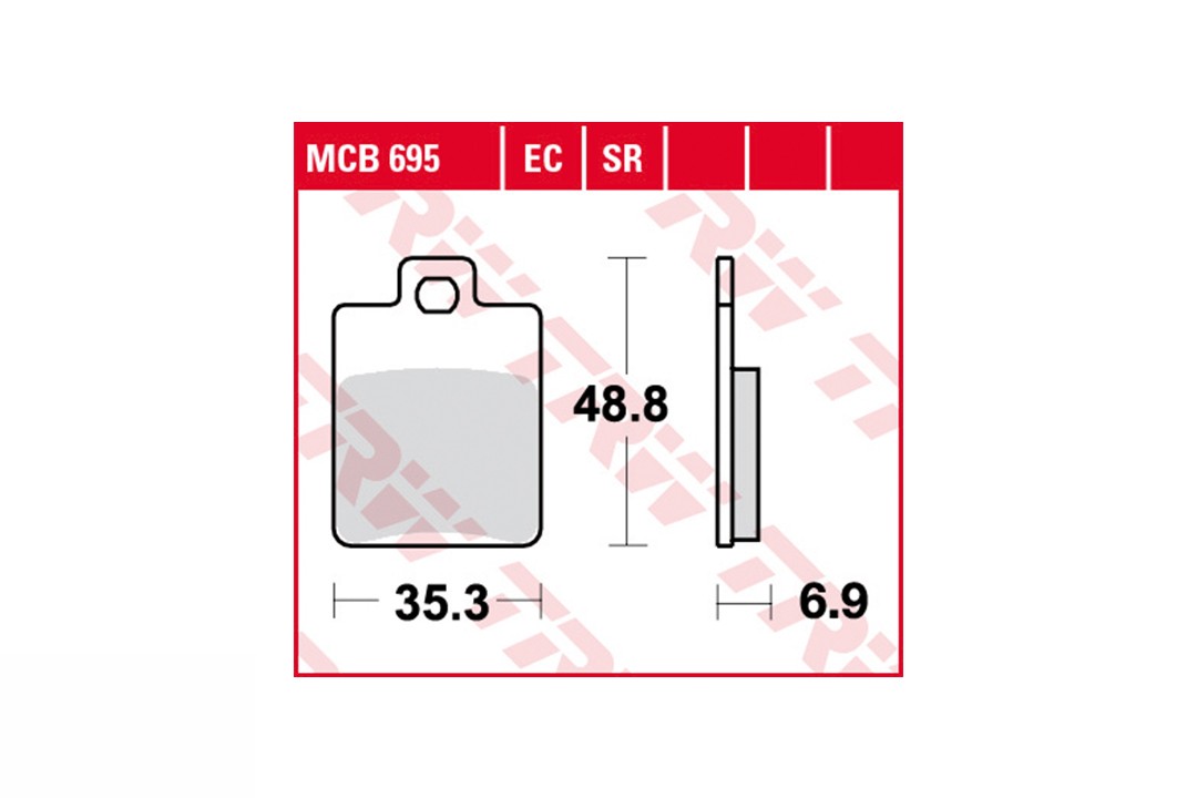TRW Bremsbelagsatz MCB695EC
