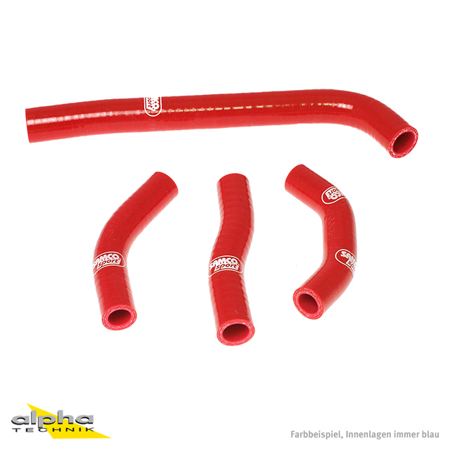 SAMCO SPORT Siliconschlauch Kit rot für Honda CRF250R Modelljahr 2010-2013