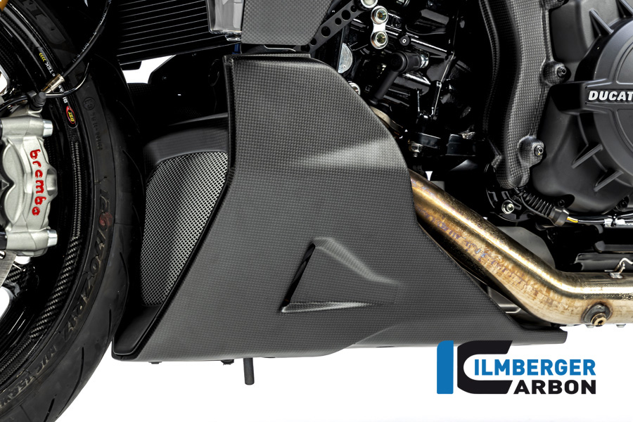 Ilmberger Carbon Motorspoiler links, matt, Ducati Diavel 1260 , 2019-