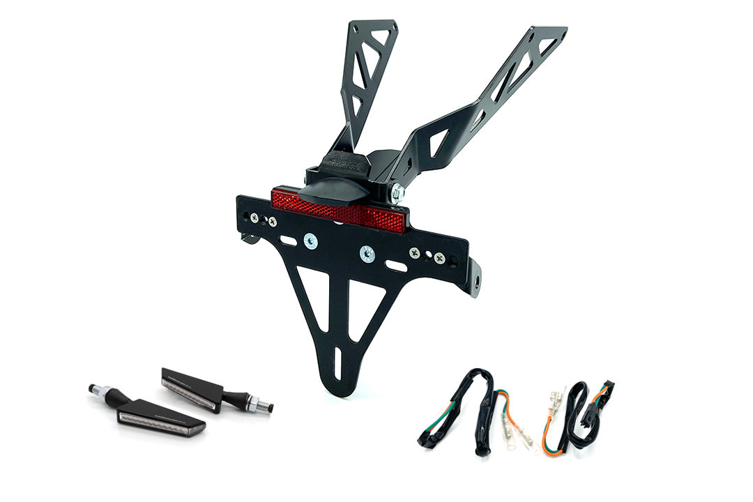 Kennzeichenhalter-Blinker-Kit BSQN für HONDA CB650R/CBR650R CB650RA/CBR650RA ab Modelljahr 2021 (Hinten)